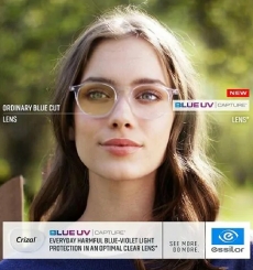 CrizalÂ® Blue UV Captureâ¢ Lens